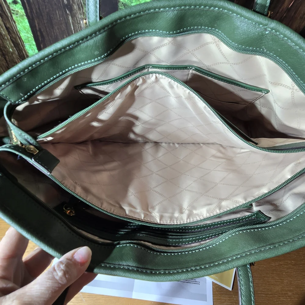 Michael Kors Green Tote Bag - Picture 7 of 13